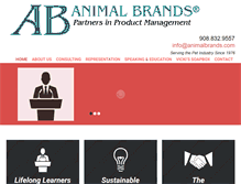 Tablet Screenshot of animalbrands.com